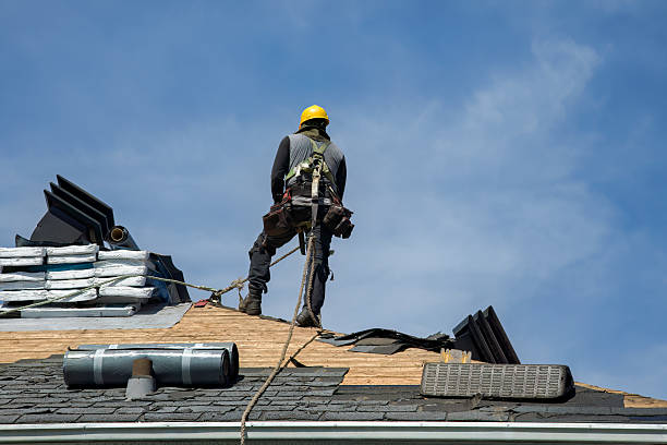 Professional Gutter Installation technician working in San Juan Bautista, CA
